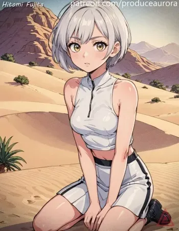 model no.4 Hitomi Fujita [AI GENERATED] manga cover