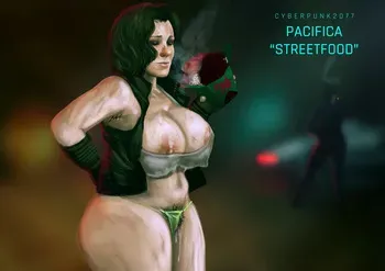 [JaguarArt] Pacifica "Streetfood" (Cyberpunk 2077) manga cover