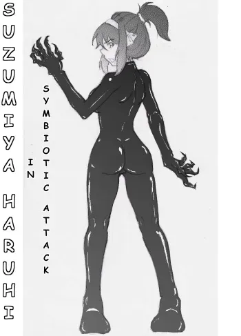 Symbiotic Attack in Haruhi Suzumiya (The Melancholy of Haruhi Suzumiya, Spider-Man) manga cover