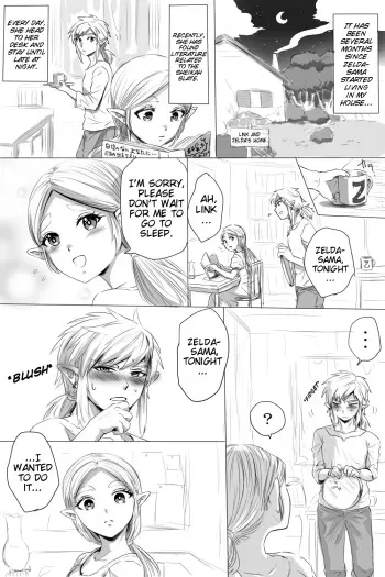 BreaWi no LinZel ga Hitasura Ichaicha Shite Sukebe na Koto Suru Manga | A BoTW manga where Link and Zelda earnestly flirt and do lewd things manga cover