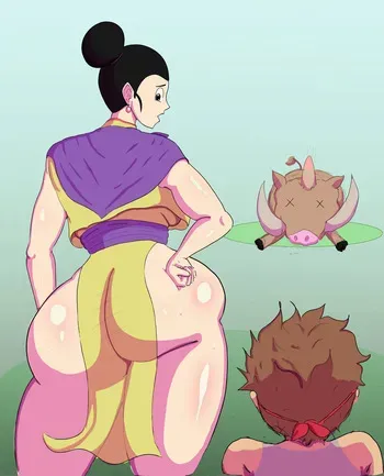 [CrestfallenHp] Chichi x Oolong (Dragon Ball Z) manga cover
