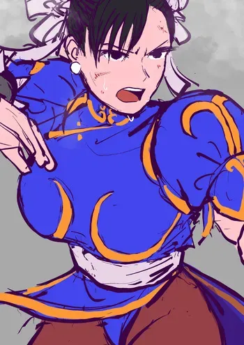 [Sanman-Drill] Chun-Li VS. Akuma (Street Fighter 6) manga cover