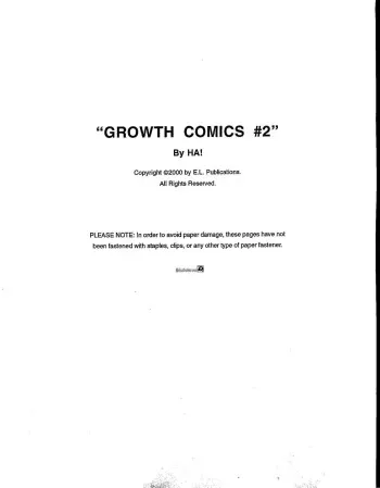 "Growth Comics #2 (Tremendous Tit Tales) Illustrated comic-story #2 manga cover