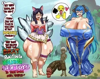[DreadMegalo] Ahri & Sona x Brat (League of Legends) manga cover