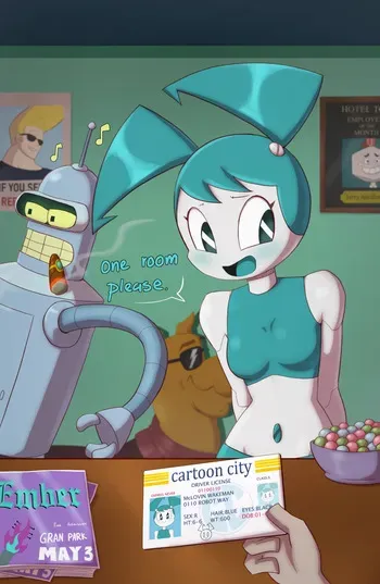 [Jona Kazuo] Teenage Robot Love (My Life as a Teenage Robot - Futurama) manga cover