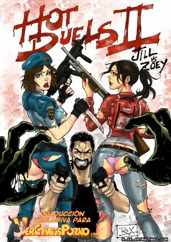 [R-ex] Hot Duels II Jill VS Zoey (Left 4 Dead, Resident Evil) [Spanish] manga cover