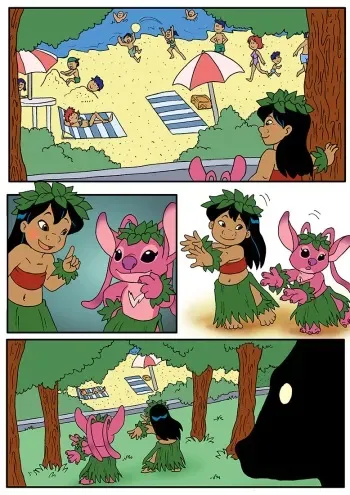 [DarkYamatoman] On the Beach Part 1 (Lilo & Stitch) manga cover