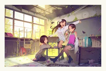 Tiny Evil 5 Part 2 - 淫魔少女３人におちんちん遊ばれる本 manga cover