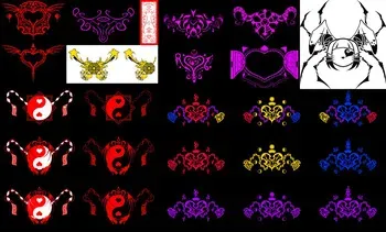 Lewd crests (a.k.a. "womb tattoos") of Touhou Project characters, designed by "Azoth_the_Devil" manga cover