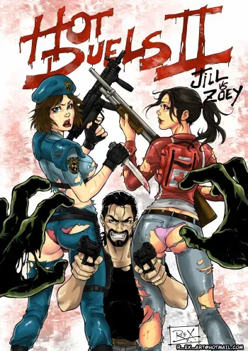 [R_ex] Jill VS Zoey (Left 4 Dead, Resident Evil) manga cover