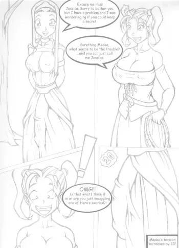 Dragon Quest VIII Unknown dojin [Unfinished?] manga cover