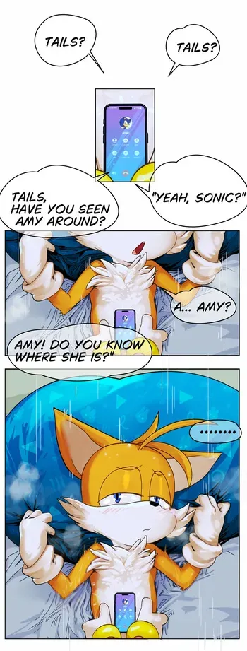 Yellow_Elephant - Amy Rose (Sonic Series) + Tails (ntr) manga cover