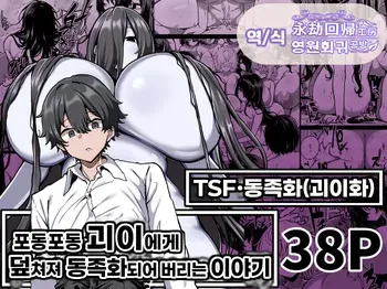[Yakousei Fan Club] Muchimuchi Kaii ni Osowarete Douzokuka(♀) Sareteshimau Hanashi | 포동포동 괴이에게 덮쳐져 동족화(♀)되어 버리는 이야기 [Korean] manga cover
