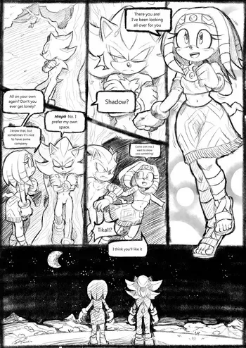 [Soina] Shadow & Tikal (Sonic The Hedgehog) manga cover