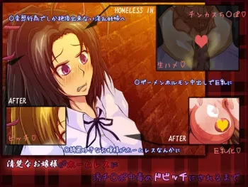 [Torikkutei] Seiso na Ojousama ga Homeless ni Ochinpo Chuudoku no Do Bitch ni Sareru made manga cover