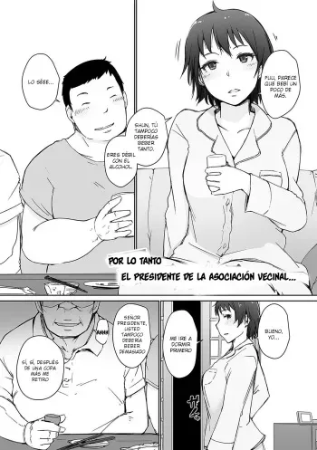 [Arakure] Por lo tanto, el presidente de la asociación vecinal... (Yue ni Hitozuma wa Netorareta.) [Spanish] [Decensored] [Digital] manga cover