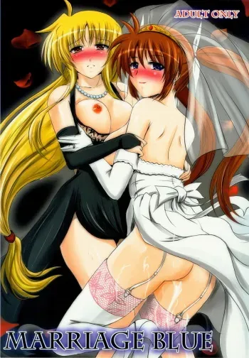 (Lyrical Magical 7) [Shochu MAC (VintageY)] MARRIAGE BLUE (Mahou Shoujo Lyrical Nanoha [Magical Girl Lyrical Nanoha]) [English] manga cover