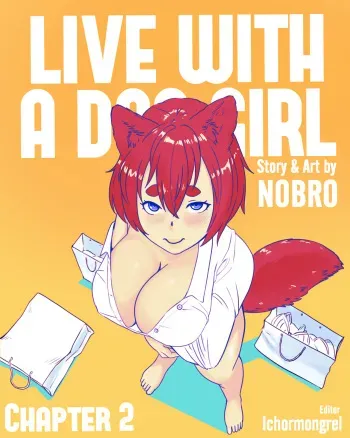 Life with a dog girl Chapter 2 manga cover