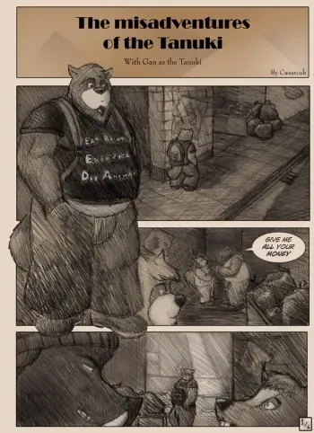 The misadventures of the tanuki manga cover