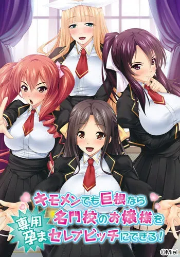 [Miel] Kimomen Demo Kyokon nara Meimonkou no Ojou-sama wo Senyou Harama Celeb Bitch ni Dekiru! manga cover