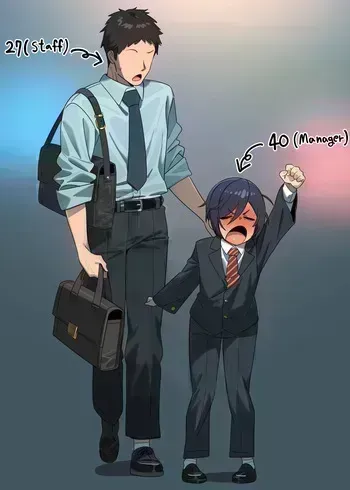 [IN_YA] Middle age hung femboy boss manga cover