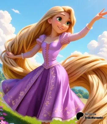 Rapunzel ( Tangled ) - DrakoMarauder [AI Generated] manga cover