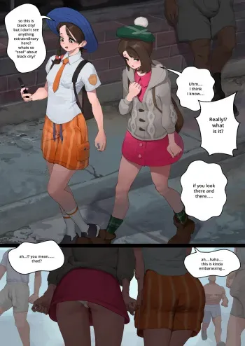 Gloria and Juliana visit Black City manga cover