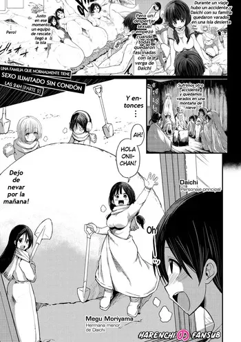 [Bu-chan] Tsuujou Sex ga Gomu Nashi de 24-jikan Namahame Houdai no Kazoku-tachi (part 2) | Una familia que normalmente tiene sexo ilimitado sin condon las 24h (parte 2) [Spanish] [Decensored] [Harenchi no Fansub] manga cover