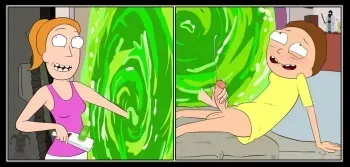[Blargsnarf] Portal Fun (Rick and Morty) manga cover
