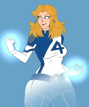 [ComicalWeapon] Free for All - Sue Storm (+ Luna Snow & Black Widow) manga cover
