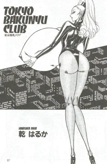 "Tokyo Bakunyo Club" by Haruka Inui (the set of images for non-finished comic-book of the earliest 90-th) manga cover