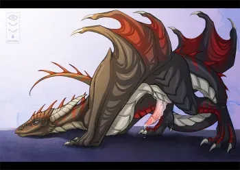 Gay Furry horse, dragon, canine manga cover