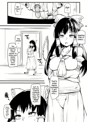 Futanari Flan-chan Training Reimu manga cover
