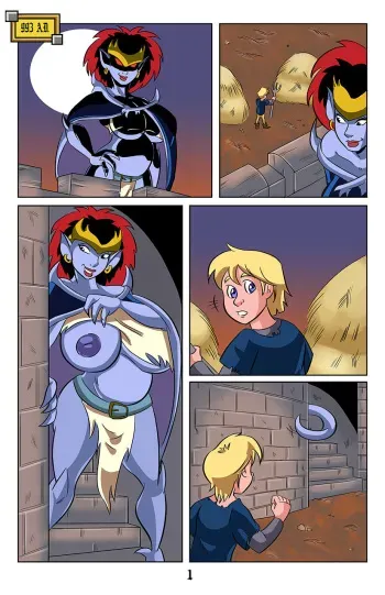 [glassfish] To Cum Before Dawn (Gargoyles) manga cover
