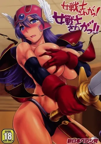 (C77) [Shinnihon Pepsitou (St.germain-sal)] Onna Senshi-san ga! Onna Senshi-san ga!! Ver, 0.95 (Dragon Quest III) manga cover