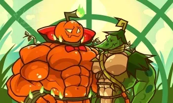 [LaNoPoli] Jack O' Lantern + Lima-Pleurodon (Plants vs. Zombies) manga cover