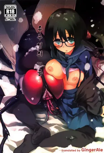 (C87) [KashiNoKi (Midori No Rupe)] Uchuujin no Fuyu [Korean] [GingerAle] manga cover