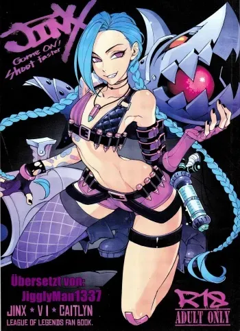 (FF23) [Turtle.Fish.Paint (Hirame Sensei)] JINX Come On! Shoot Faster (League of Legends) [German] {JigglyMan1337} [Colorized] manga cover