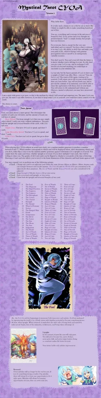 [Dragonjek] Mystical Tarot CYOA V2 manga cover