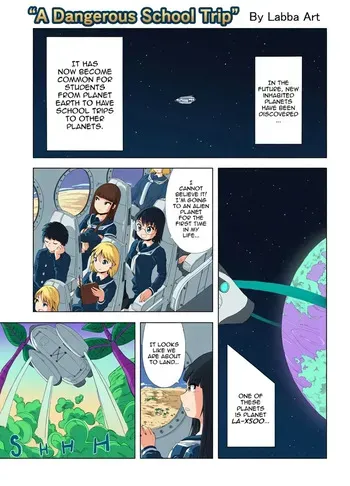 Dangerous Trip by Labba Art - AI Colored manga cover