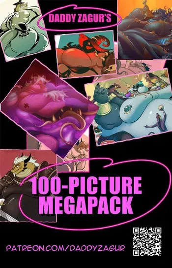 Daddy Zagur's 100-picture MEGAPACK manga cover