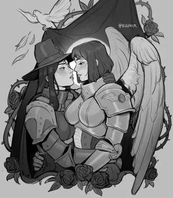 [Elzunix] Saint Celestine x Grayfax (Warhammer 40K) manga cover
