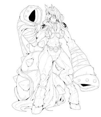 [Racebalto] Indramon♀ (Digimon) manga cover