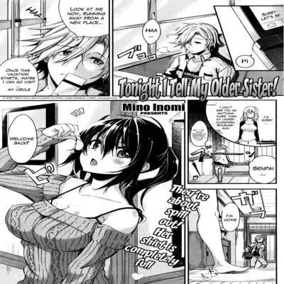 Tonight I Tell My Older Sister! [Original] manga cover