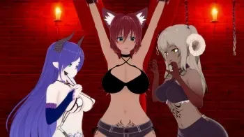 Manga "A fox girl in a world of tickling". Chapter 1: "The 2 mysterious tickle succubi." manga cover