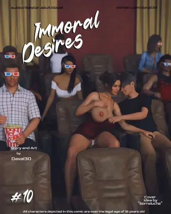 Daval3D - Immoral Desires 10 manga cover