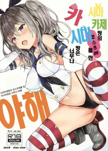 (C94) [ciaociao (Araki Kanao)] Shimakaze-chan no Cosplay Shita Kashima-chan wa Tottemo H | 시마카제짱의 코스프레를 한 카시마짱은 너무나 야해 (Kantai Collection -KanColle-) [Korean] [Mr.BIG] manga cover