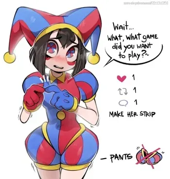 [BlueRedGirl] Pomni (The Amazing Digital Circus) manga cover