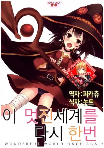 (COMIC1☆10) [Seven Days Holiday (Shinokawa Arumi, Koga Nozomu)] Kono Subarashiki Sekai o Mou Ichido - Wonderful World Once Again (Kono Subarashii Sekai ni Syukufuku o!) [Korean] [Team Edge] manga cover