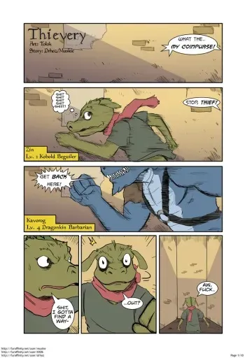 [Tolok] Thievery (Dungeons & Dragons) [Colorized] manga cover